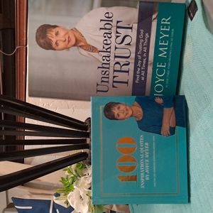 2 Joyce Meyer books, 100 inspirational quotes & Unshakable Trust